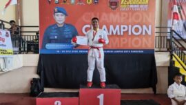 Bripda La Majeng Juara Karate Inkanas Sulsel, Harumkan Nama Polres Sidrap